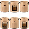 FiveSeasonStuff 10 Gallon Potato Grow Bags Upgraded Heavy Duty Handles,