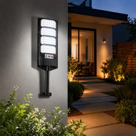 Solar Motion Sensor Wall Light for Outdoor Use – Cordless LED Security Light for Gardens, Patios & Driveways