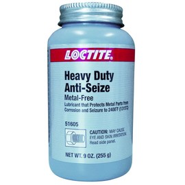 Loctite 51605 Gray LB 8009 Heavy Duty Anti-Seize Lubricant, -20 Degree F Lower Temperature Rating to 2400 Degree F Upper Temperature Rating, 9 fl. oz. Brush Top Can