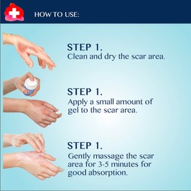 [NEW 2023] Advanced Silicone Scar Gel - 100% Medical Grade Silicone Scar Gel- Reduces Appearance of Scars, Stretch Marks, Surgery Scars, Injuries, Burns and Acne Scars for old and new scars
