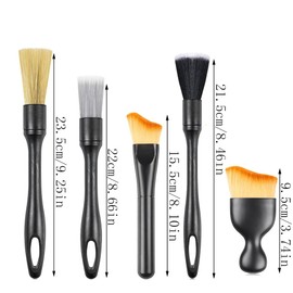 Changyeah Car Interior Cleaning Soft Brush, 5 Pieces Car Cleaning Brush Set, Car Joint Cleaning Brush, Detailing Brush, for Cleaning Inside/Exterior of the Car