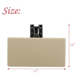 RLB-HILON Glove Box Latch Catch Handle Compatible with Ford F150 F250 F350 F450 Edge Lincoin MKX 2008 to 2014 Year, Replaces# BL3Z-1506072-АE Beige Color