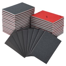 Flintronic 24 Pcs Grit Sanding Sponge Set, 180-2500, Grit Flexible Foam Filled Sanding Pad for Wood & Metal, Railings, Furniture Polishing
