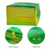 3 pcs Clear Holographic Yellow Cosmetic Bags Transparent Iridescent TPU