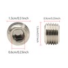 Aoling Flat Hex Socket Set Screws, Flat Point, M6 x