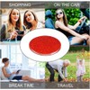 mpowtech Red Compact Mirror for Purse,Magnifying Travel Mirror with Glitter,Double-Sided