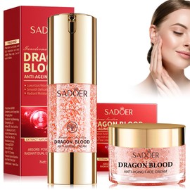 Dragon Blood Cream Pack of 2, Anti-Wrinkle Face Cream + Face Cream, Retinol Cream Face, Nourishing Rejuvenating Cream, Moisturising, Brightening Skin Tone