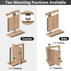 Stainless Steel Hidden Door Hinges, Swing Pivot Hinges 360° Rotation,