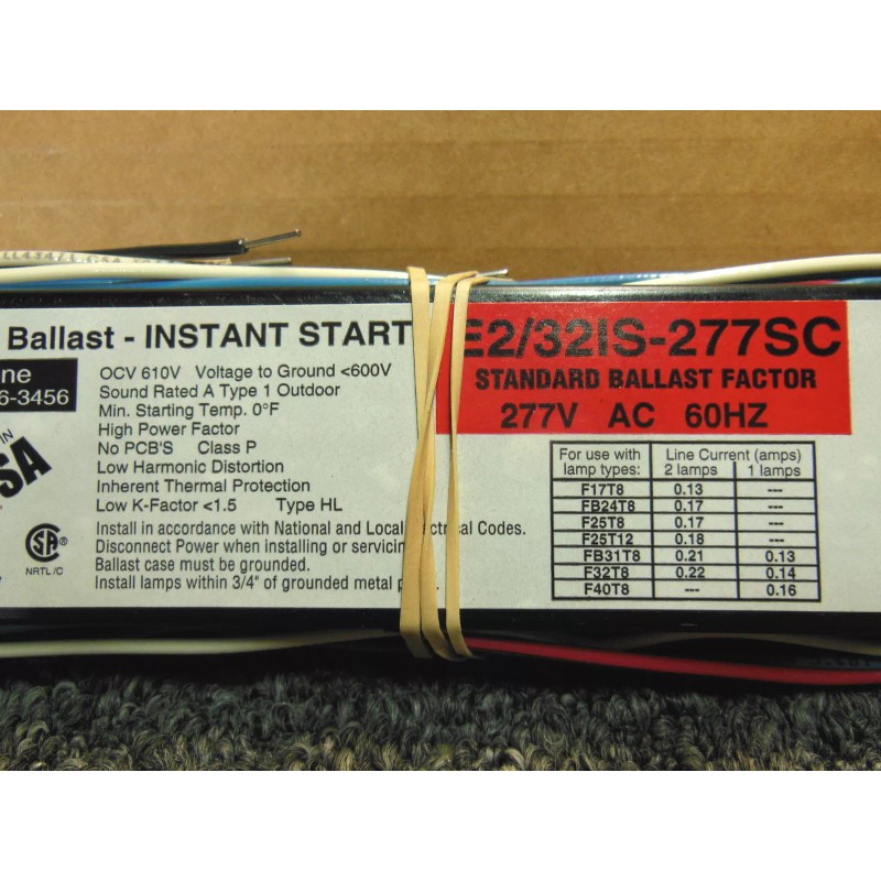 Howard Industries electronic ballast E2/32IS-277SC 277V