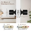 Door Knob with Keypad, Keyless Entry Door Lock, Black Electronic