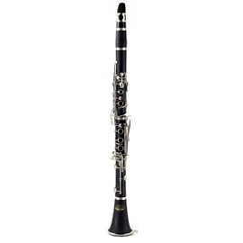 Sky Band Approved SKY-CLEBI-001 Black Ebonite B-flat Clarinet with Case, Mouthpiece, 10 Reeds, Cork Grease and Cleaning Cloth