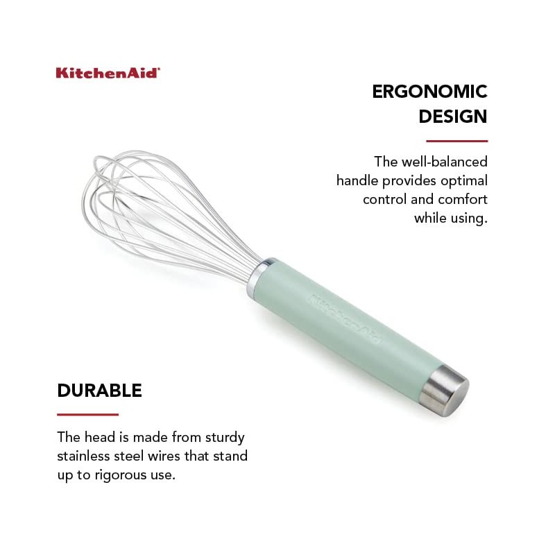 KitchenAid Gourmet Utility Whisk, 10.5-Inch, Matte Pistachio