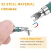sourcing map 5pcs U Type Screwdriver Bit U6 1/4" Hex