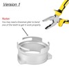 54mm Dosing Funnel Aluminum Alloy Rotatable Coffee Powder Dosing Ring
