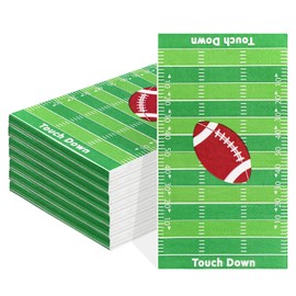 SietDESEO 50 Pieces 3-ply Football Napkins 13 x 15.7 Inches Guest Bathroom Napkins Football Paper Napkins Disposable Hand Towels for Bathroom Birthday Party Football Dinner Napkins