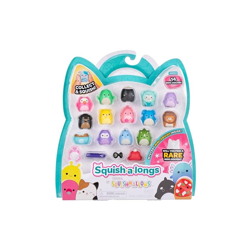 Squish-a-Longs 14 Pack 14 Figuras, 5 Accesorios