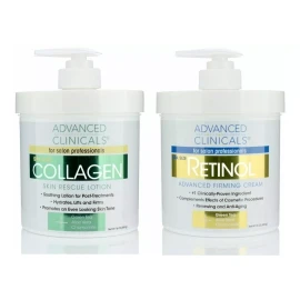 Advanced Clinicals Crema Retinol Y Colágeno Paquete De 2