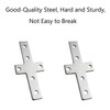 4 Pack Cross Mending Plate, Straight Support Brace Heavy Duty