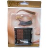 SAFFRON EYEBROW POWDER KIT WITH STENCILS 02