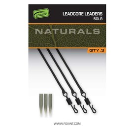 Fox Naturals Leadcore Leaders x 3 Carp Accessory