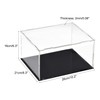 sourcing map Acrylic Clear Display Case Box Dustproof Protection Showcase