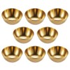 8 Pack 3.2inch Round Saucers Bowl stainless steel Sauce Cups