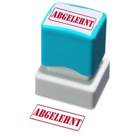 Stamp - Pre-soaked Rubber Stamp Rejected Red Ink Office Stamp Message Stamp Font Height 40 x 20 mm (Rejected)