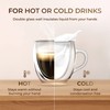 Double Wall Glass Coffee Mugs - Glass Cups with Handle