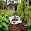 100Pcs White Plastic Trellis Clips Plant Support Clips,Tomato Clip,Cages Plants
