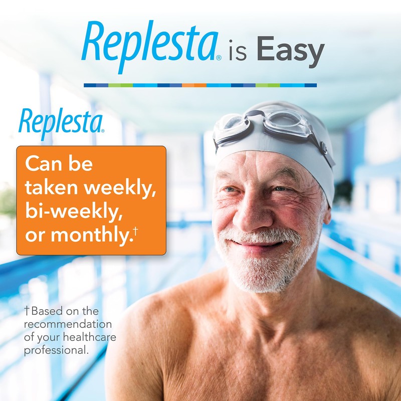 Replesta 50,000 IU Vitamin D3 Cholecalciferol, for Vitamin D Deficiency,