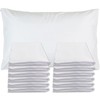 Sirenpho Pack of 12 Pillow Protector Zippered Covers 50x75cm, Anti