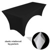 pod linen spandex stretch cover tablecloth for 6ft table 1SIDE