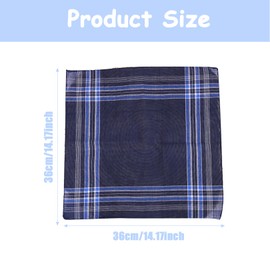 12 Pack Cotton Men's Handkerchiefs,Premium Soft Gents Checkered Hankies Set,Diverse Color Stripe Checkered Pattern Pocket Square Handkerchief,Soft Gents Hankies Set for Grooms,Prom,Celebration,Party