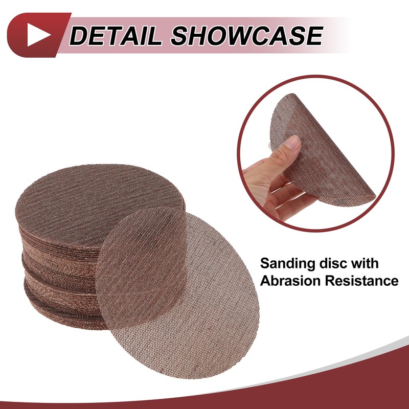 X AUTOHAUX 50 Pcs 6 Inch Abranet Sanding Mesh Anti-Clog
