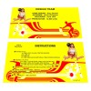 Bally Strikes and Spares Pinball Custom Apron Instruction Cards Hi Resolution