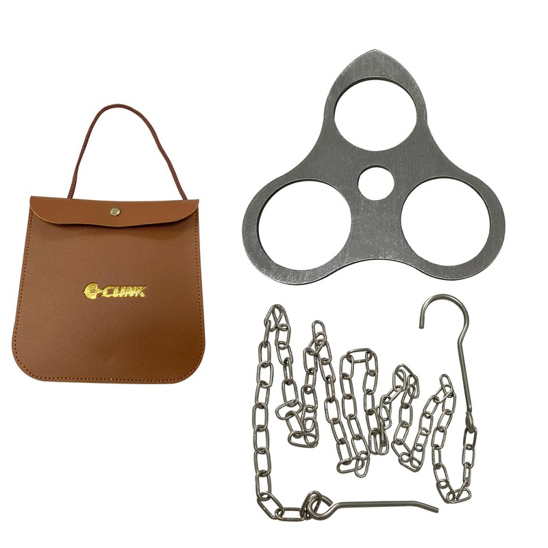 C CLINK Stainless Steel Camping Tripod Board Campfire Support Plate,