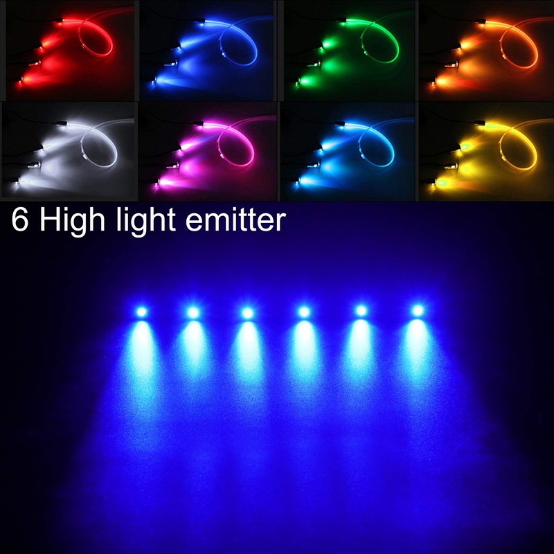 TABEN Car Ambient Light Kit, 8 Metre Integrated Fibre Optic