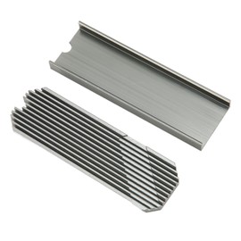 M.2 2280 SSD heatsink, M.2 PCIE NVMe SSD Heat Sink, Computer PC PCIE M2 SSD Cooler for 980 Plus SN850 SN750 SN570 Firecuda 530, Black (Silver)