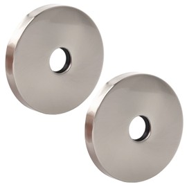 OPERMAXER 4 Inch Shower Arm Flange Oversized Plumbing Cover Plates,Universal Extra Large Replacement Escutcheon Cover Plate for Covering Gaps,Holes,Fits All Standard 1/2" Pipes,Brushed Nickel(2 PACK)