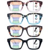 CLASAGA Progressive Multifocus Reading Glasses for Women, Oprah Style Blue