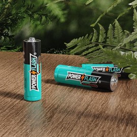 POWERFLASH 168 Count - 48 AAA & 120 AA Alkaline Batteries Combo, Long-Lasting Power & Leakproof Design, 10 Years Shelf Life for Cameras/Toys/Keyboards