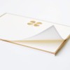 G.C.PRESS Sticky Note Cards, Four Leaf Clover, 3.1 x 4.1
