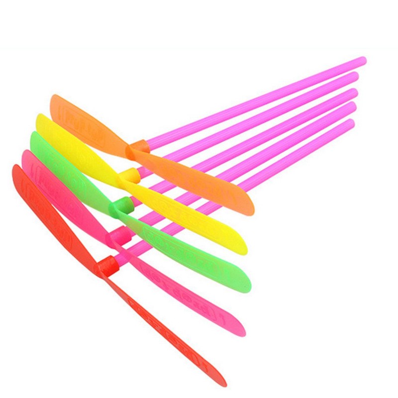 CiCy 50 PCS Plastic Dragonfly Plastic Bamboo-Copter Bamboo Dragonfly Toy