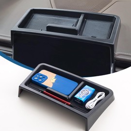 TOPINSTALL Wide Dash Tray Compatible with 2021-2024 Chevy Tahoe Suburban/GMC Yukon Accessory, 2 Compartments Dashboard Organizer Sunglasses Phone Tissue Holder (Not for Denali/Denali Ultimate & 2025)
