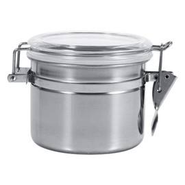 Fdit Stainless Steel Airtight Food Storage Containers Dry Containers Storage Sugar Box Beans Canister for Sugar Salt Flour and Baking Supplies in Home Kitchen(1#)