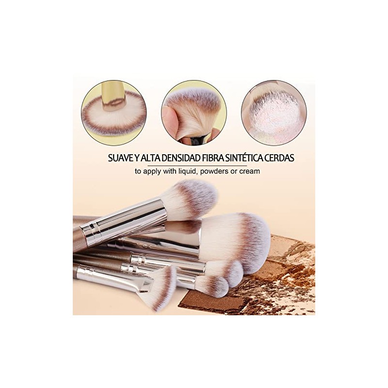 Brochas de Maquillaje Profesional 20 Piezas Set de Brochas Maquillaje