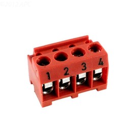 Jandy Pro Series Terminal Bar Connector, 4 Pin Red, AquaLink RS