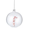 Slant Collections Christmas Glass Ball Ornaments 3D Figurine Inside Ornament,