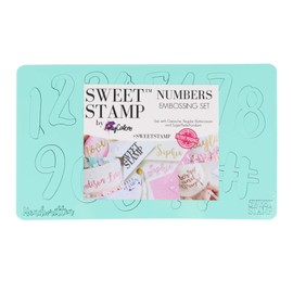 Sweet Stamp by AmyCakes Plastic Handwritten-Style Numbers and Symbols for Embossing Cakes