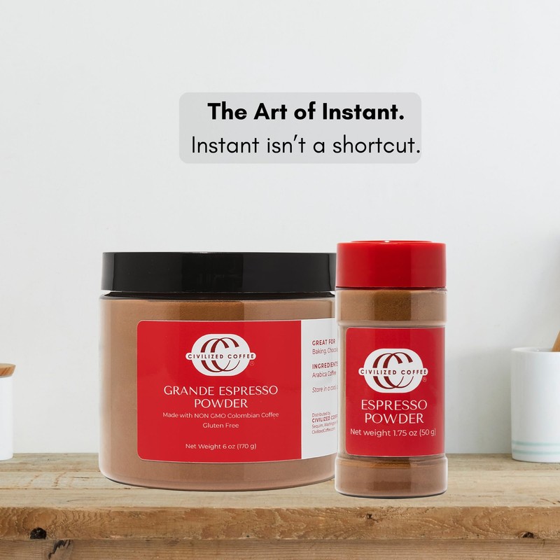 Civilized Coffee Instant Espresso Powder – For Baking, Smoothies &